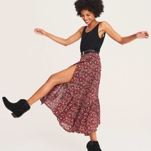 Ba&sh Sena Floral Midi Skirt L NWT